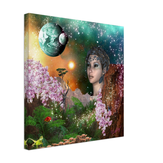 “Magical” Canvas Print Digital Art Collage by Pink Lily